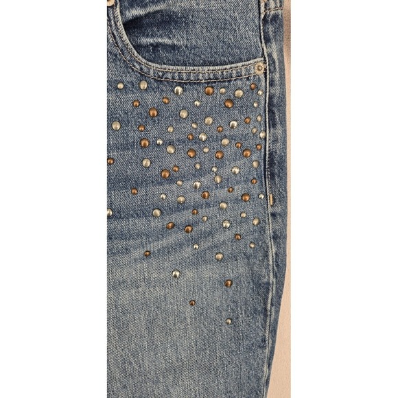 Lucky Brand Zoe High Rise Crop Straight 8/29 Jeans NWT Decorative Studs - Picture 3 of 13